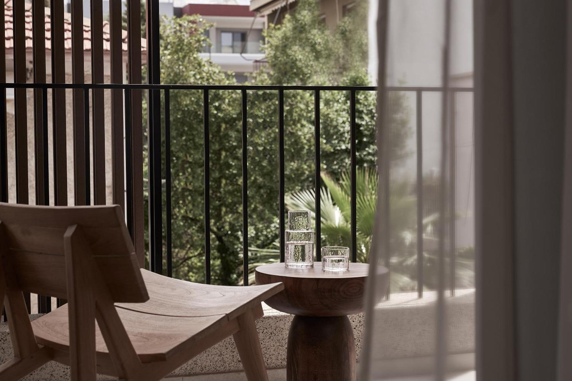 מלון אתונה The Newel Psychiko מראה חיצוני תמונה 3D rendering of a balcony